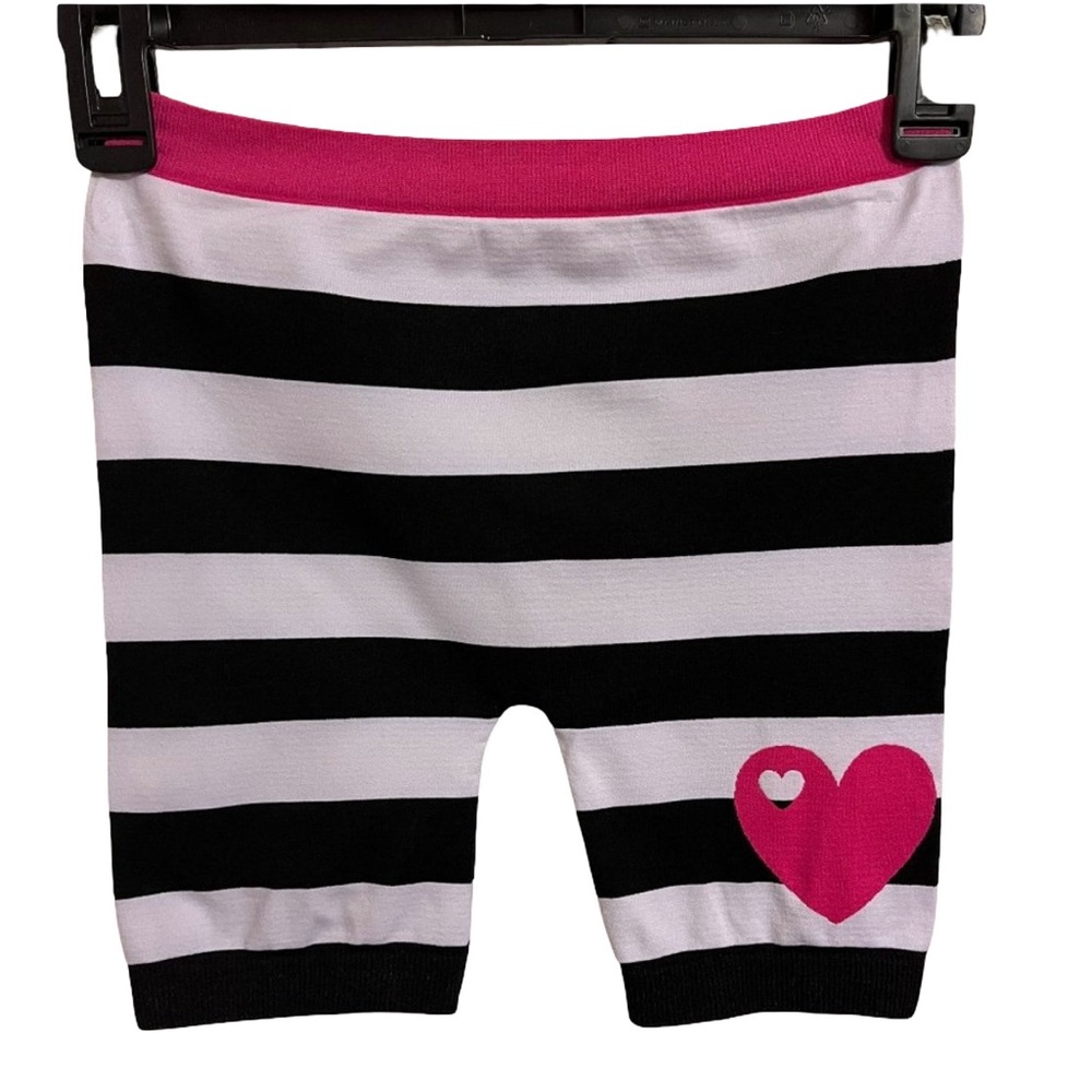 Faded Glory striped bike shorts size 7-16